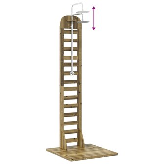 Buitendouche 223 cm Ge&iuml;mpregneerd dennenhout en roestvrij staal 9