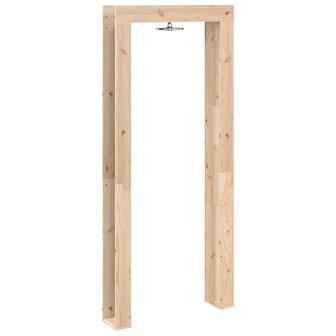 Buitendouche 226 cm Massief grenenhout en roestvrij staal 6