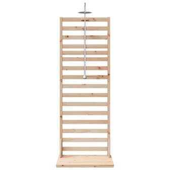 Buitendouche 225 cm Massief grenenhout en roestvrij staal 4