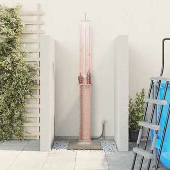 Buitendouche 246 cm Massief Douglas hout en roestvrij staal 1