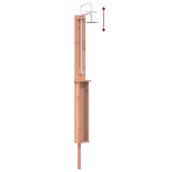 Buitendouche 246 cm Massief Douglas hout en roestvrij staal 9