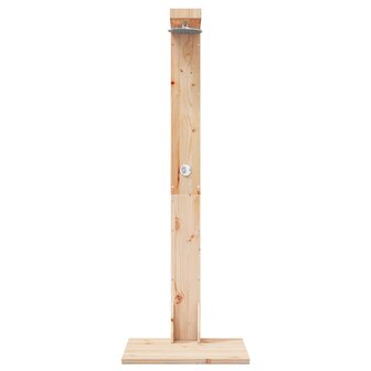Buitendouche 210 cm Massief grenenhout en roestvrij staal 4