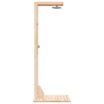 Buitendouche 210 cm Massief grenenhout en roestvrij staal 5