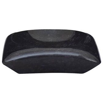 Gootsteen 50x35x10 cm marmer zwart 4