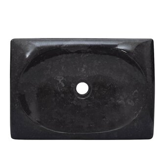 Gootsteen 50x35x10 cm marmer zwart 5