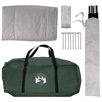 Autotent Legergroen 239 x 210 x 210 cm Polyester en staal 9