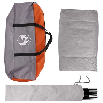 Autotent Grijs en Oranje 200 x 170 x 170 cm Polyester en staal 8