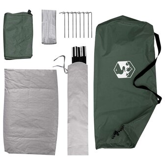 Kamperen tent met dak Legergroen 275 x 215 x 125 cm 9
