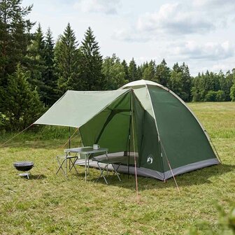 Kamperen tent met dak Groen 2-persoons Polyester en staal 1