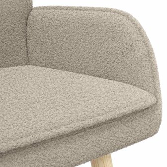 2-Zits Sofa Lichtgrijs 115 x 61 x 87 cm Boucl&eacute; 8
