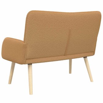 2-Zits Sofa Beige 115 x 61 x 87 cm Boucl&eacute; 7