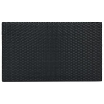 Tuinbartafel 100x60,5x110,5 cm poly rattan zwart 4