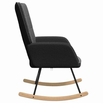 Schommelstoel Zwart Sherpa Stof 5