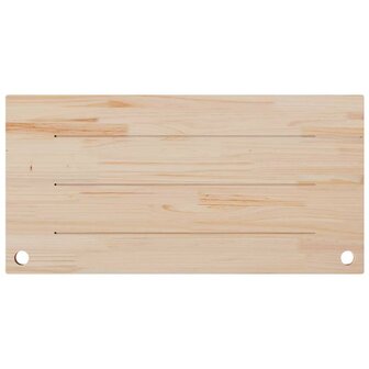 Bureaublad 100x50x2,5 cm massief grenenhout wit 4