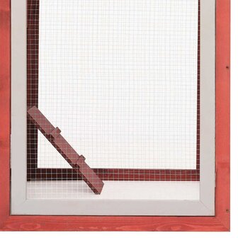 Kippenhok 170x81x110 cm massief grenen- en vurenhout rood 7