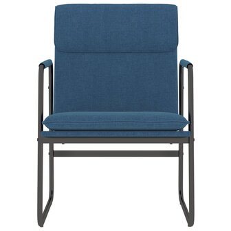 Loungestoel 55x64x80 cm stof blauw 3