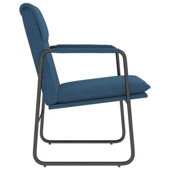Loungestoel 55x64x80 cm stof blauw 4