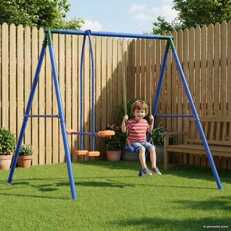 Buiten Schommelframe met Glijbaan voor tot 3 kinderen 1