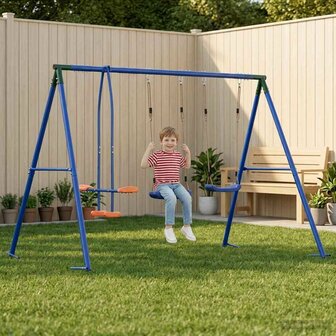 Buiten Schommelset Meerkleurig 263 x 185 x 185 cm Staal en PE 1