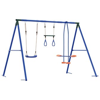 Buiten Schommelset Meerkleurig 263 x 185 x 185 cm Staal en PE 6