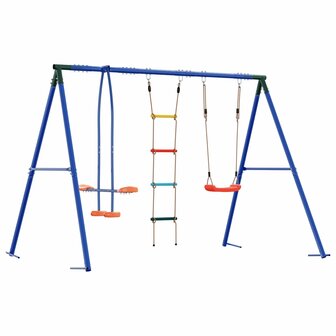 Buiten Schommelset Meerkleurig 263 x 185 x 185 cm Staal en PE 2
