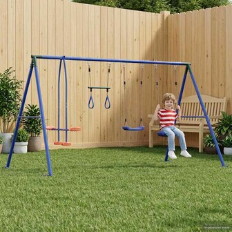 Buiten Schommelset Meerkleurig 330 x 185 x 185 cm Staal en PE 1