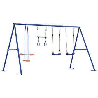 Buiten Schommelset Meerkleurig 330 x 185 x 185 cm Staal en PE 2