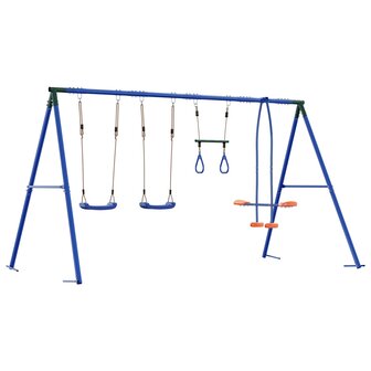 Buiten Schommelset Meerkleurig 330 x 185 x 185 cm Staal en PE 6