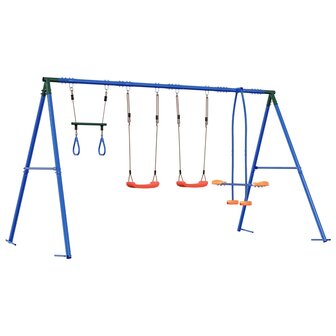 Buiten Schommelset Meerkleurig 330 x 185 x 185 cm Staal en PE 6