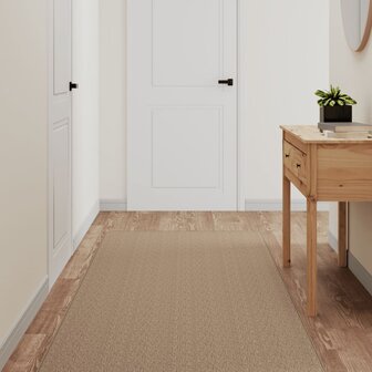 Tapijtloper 80x250 cm sisal-look zandkleurig 1