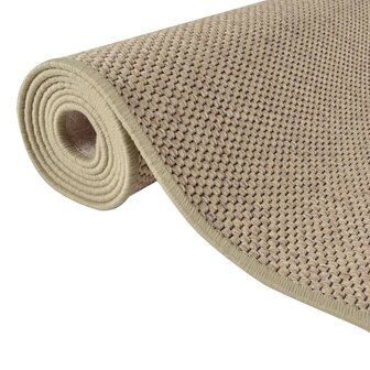 Tapijtloper 80x250 cm sisal-look zandkleurig 5