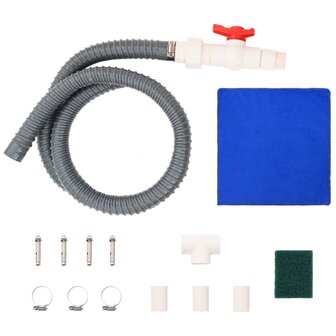 Zwembadwaterval met RGB-LEDs Roestvrij staal 63,5 x 29 x 51 cm 9