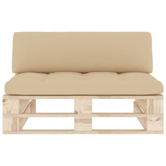 Tuinmiddenbank pallet ge&iuml;mpregneerd grenenhout 3