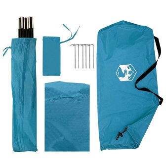 Autotent met dak Blauw 308 x 215 x 220 cm Polyester en staal 7