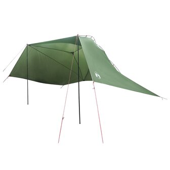 Autotent met dak Groen 350 x 250 cm Polyester en staal 2
