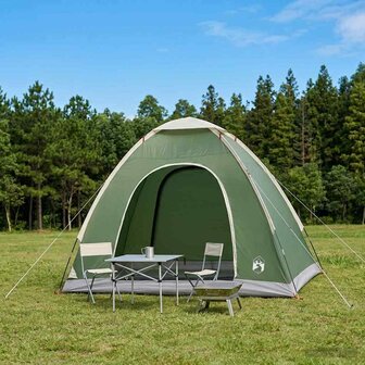 Kamperen tent met dak met luchtopening Groen 190 x 140 x 105 cm 1