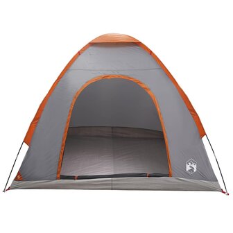 Kamperen tent met dak Grijs en Oranje 190 x 140 x 105 cm 5