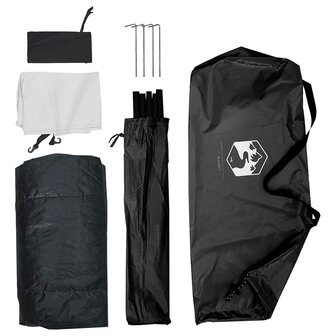 Kamperen tent met dak 185T Polyester met PU coating 9