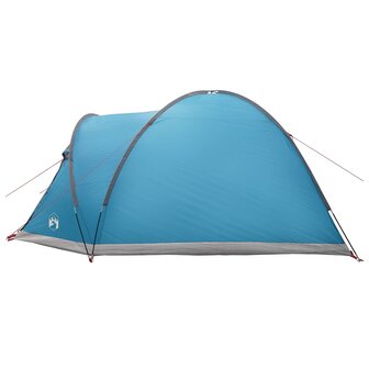 Huisje Tent met dak Blauw 4-persoons Polyester en staal 6