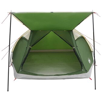 Huisje Tent met dak Groen 6-persoons Polyester en staal 5