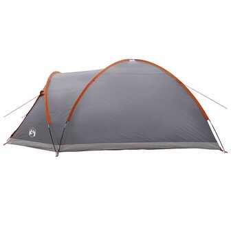 Huisje Tent Grijs en Oranje 6-persoons Polyester en staal 6