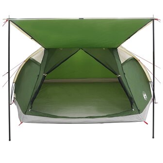 Huisje Tent met dak Groen 8-persoons Polyester en staal 5