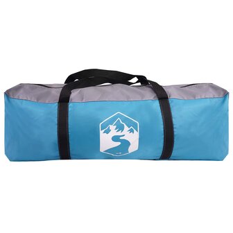 Huisje Tent met dak Blauw 8-persoons Polyester en staal 8