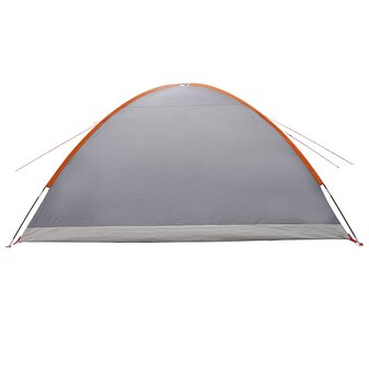 Huisje Tent Grijs en Oranje 8-persoons Polyester en staal 7