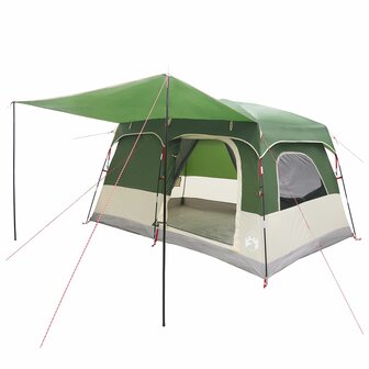 Gezinstent met dak Groen 320 x 210 x 180 cm Polyester 2