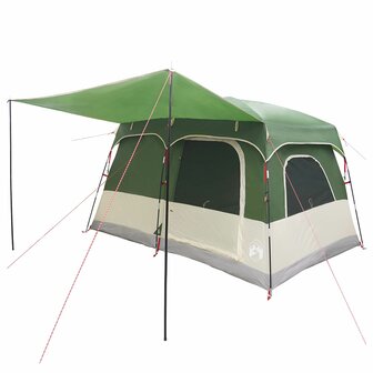 Gezinstent met dak Groen 380 x 260 x 190 cm Polyester 3