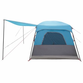 Gezinstent met dak Blauw 420 x 305 x 200 cm Polyester en staal 6