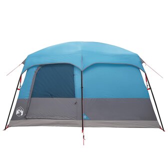 Gezinstent met dak Blauw 420 x 305 x 200 cm Polyester en staal 7