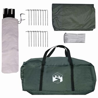 Gezinstent Leger groen 450 x 400 x 265 cm Polyester en staal 9