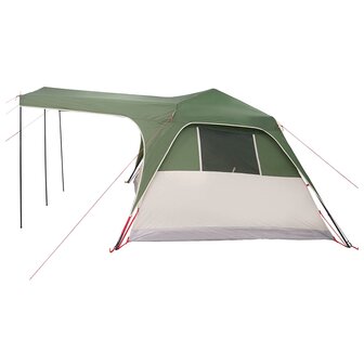 Gezinstent met dak Groen 305 x 275 x 190 cm Polyester en staal 6